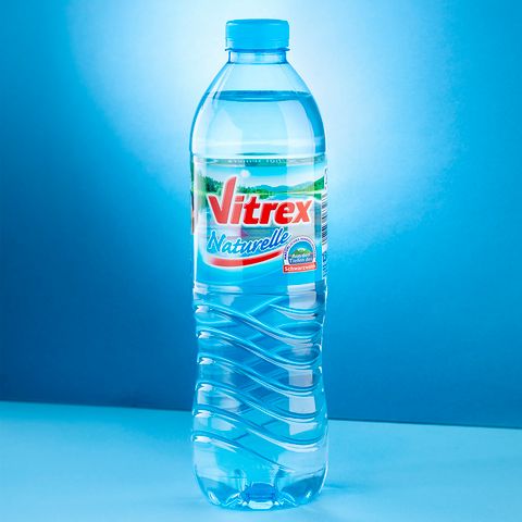 Rundum Etiketten Plastikflasche